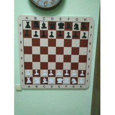 Доска демонстрационная шахматная в комплекте с фигурами ламинированная 